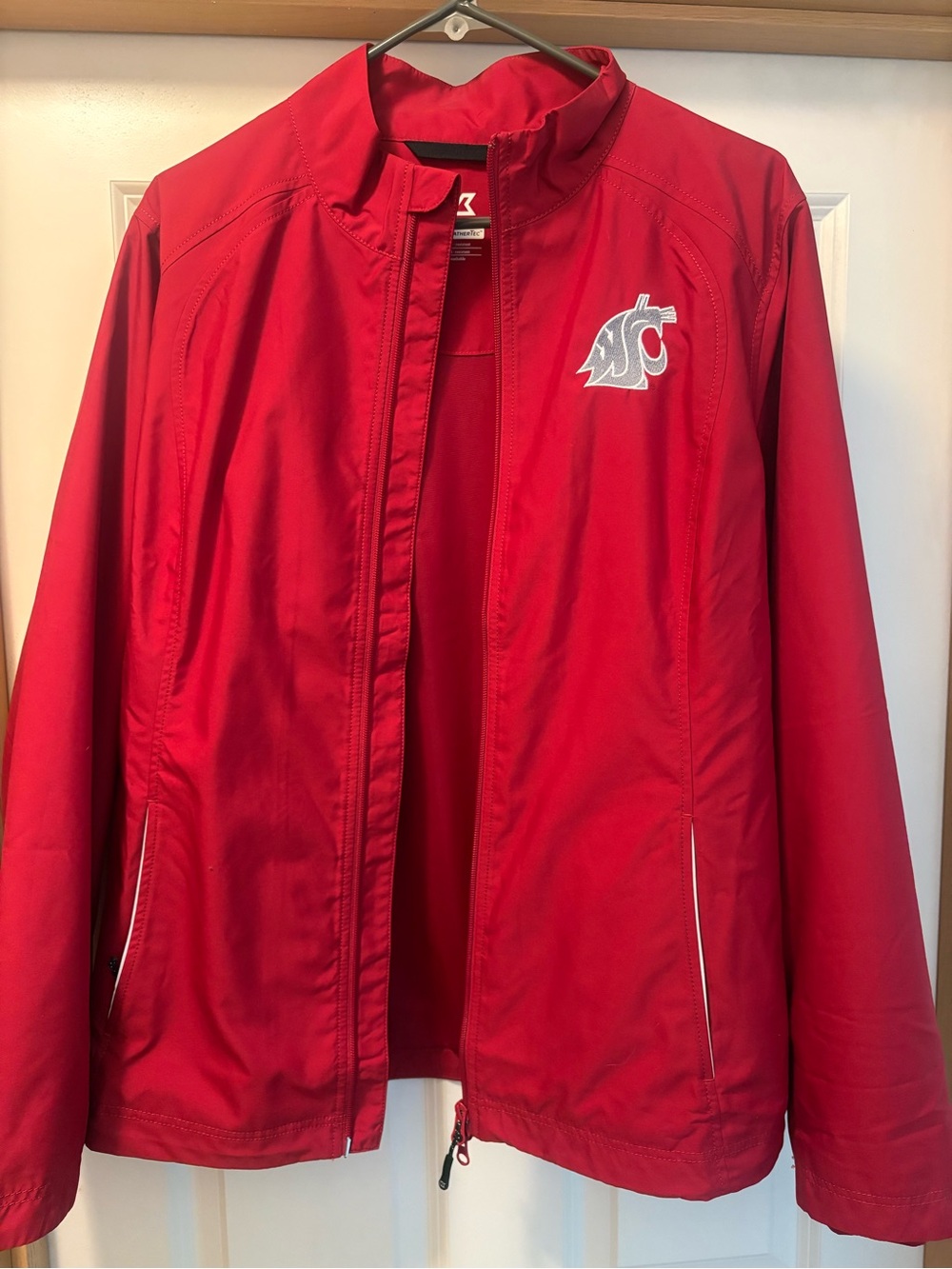 Cutter & Buck Washington State Cougars CB WeatherTec Jacket Womens XL Crimson